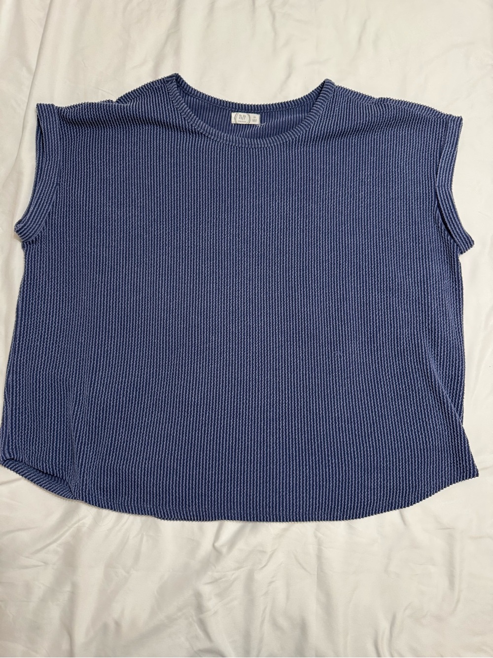 Maurices Ribbed Sleeveless Top - Navy Blue